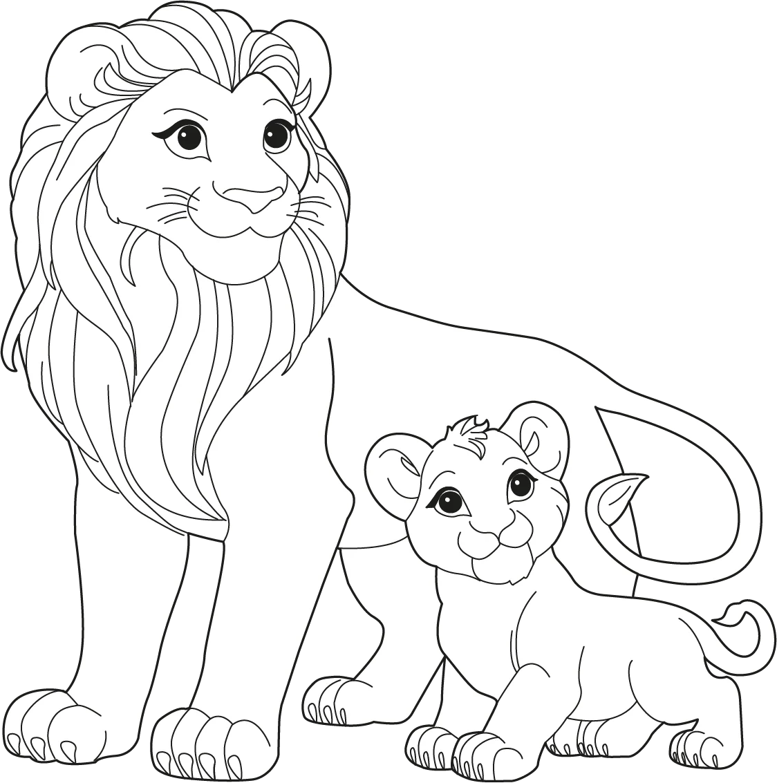 Lion Coloring Sheets Printable