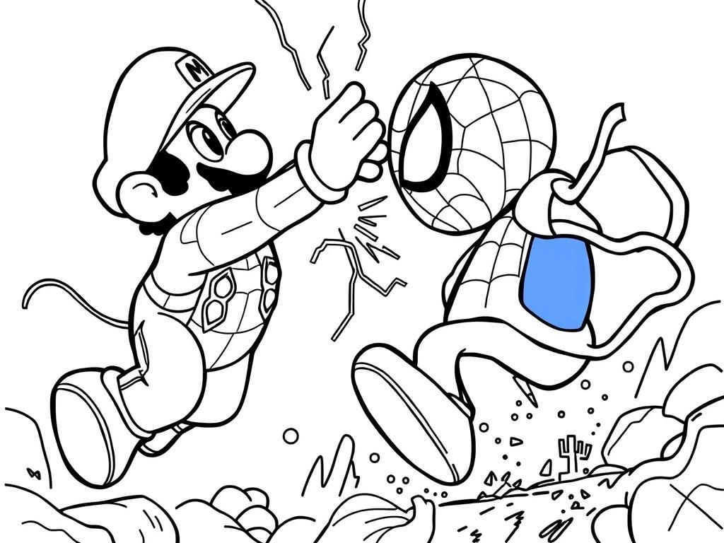 Spiderman Color Sheets Printable