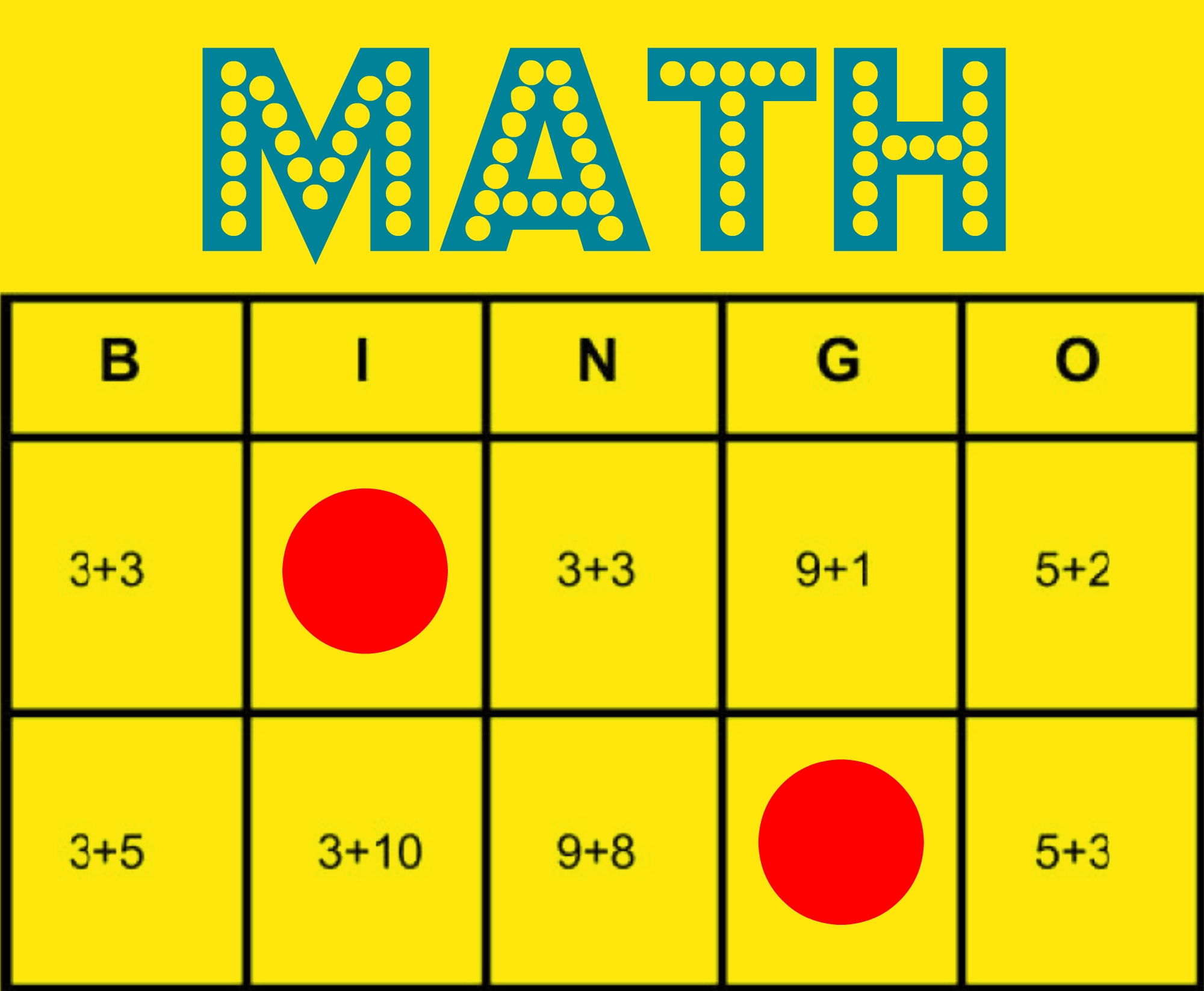 Math Bingo Free Printable Game To Help All Students Learn Math 