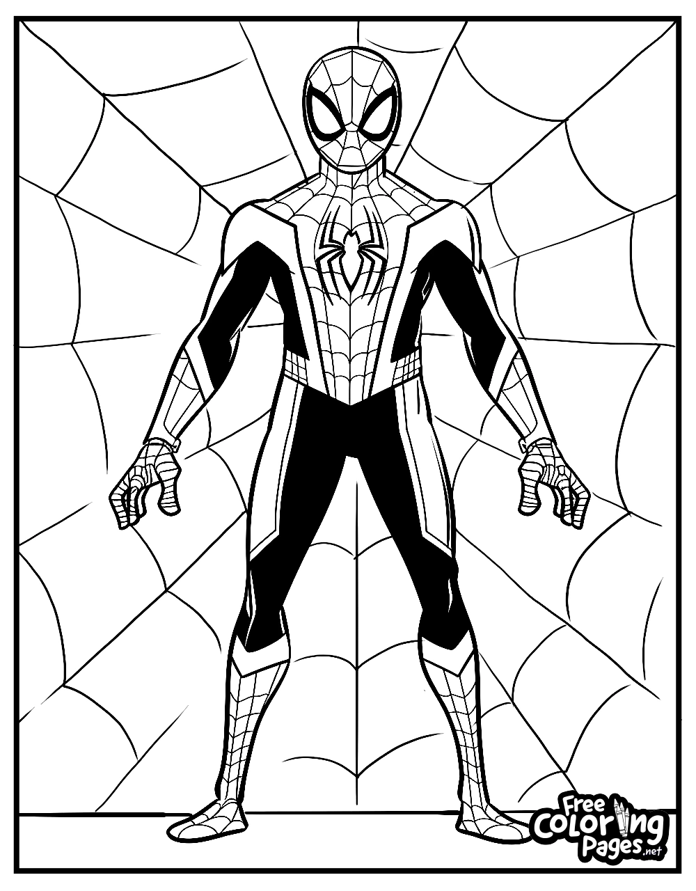 Free Spiderman Coloring Pages Printable