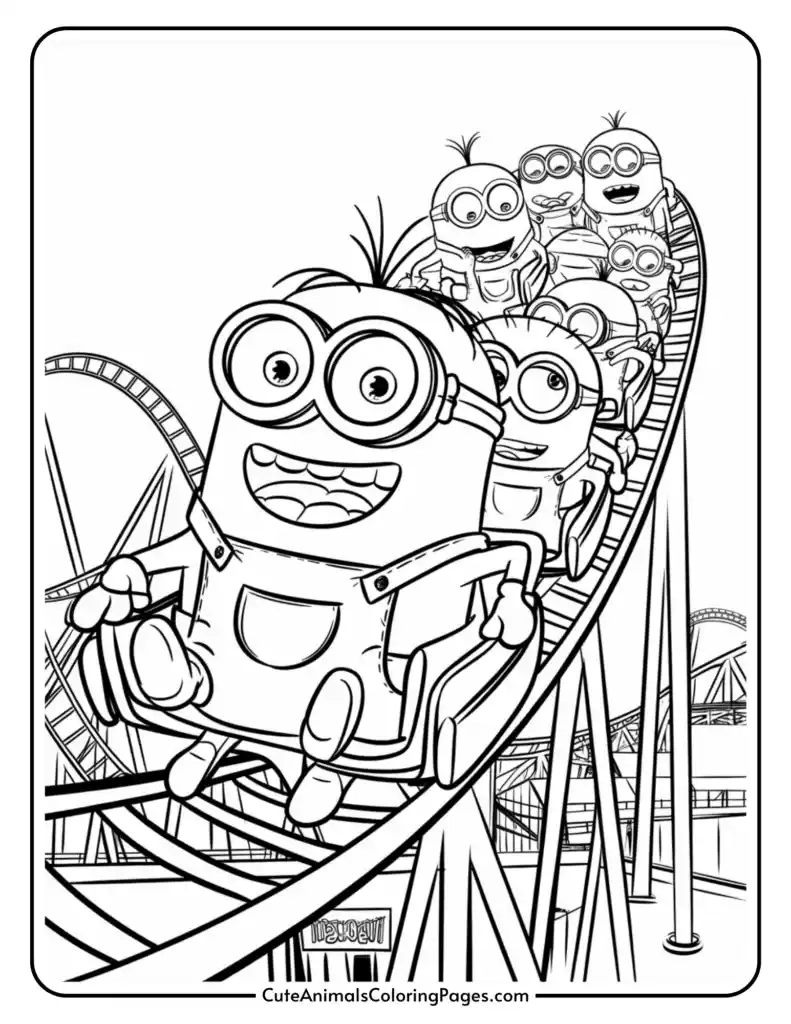 Minions Coloring Pages 15 Free Printable PDF Pages Cute 