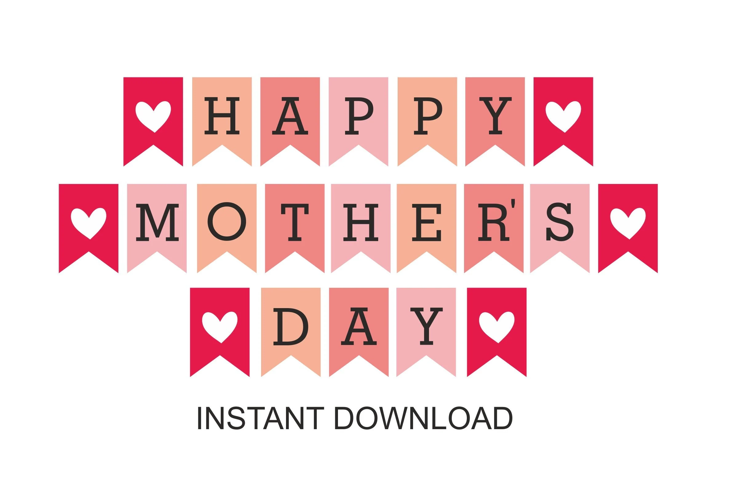 Happy Mothers Day Sign Printable