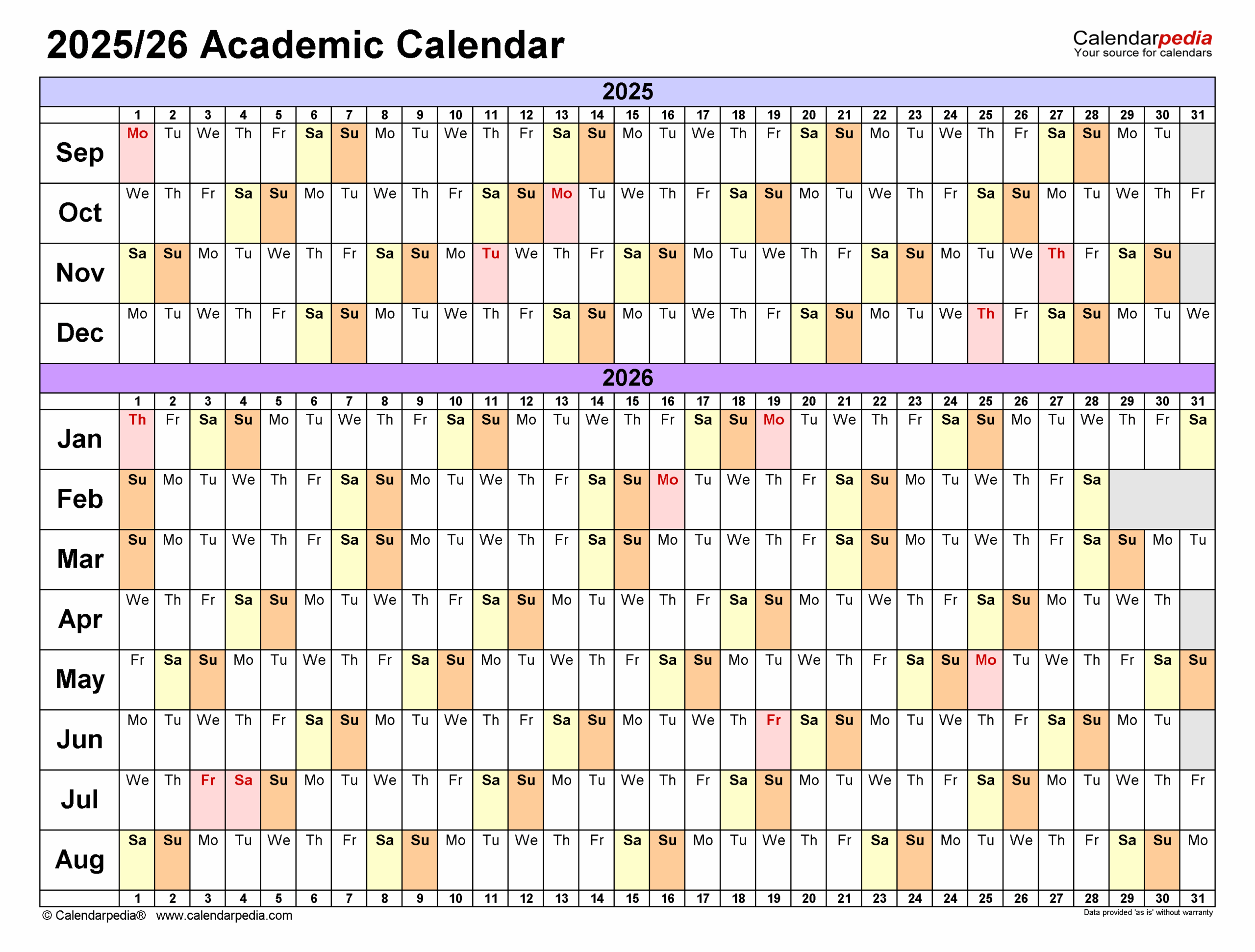 Mtsu Academic Calendar 2025 2026 Printable