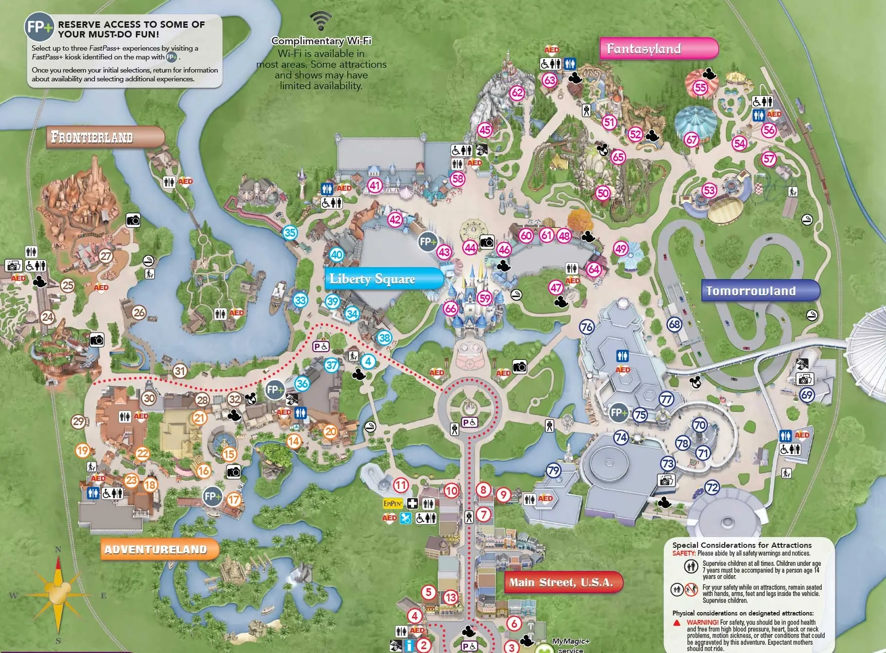 Magic Kingdom Park Map Printable