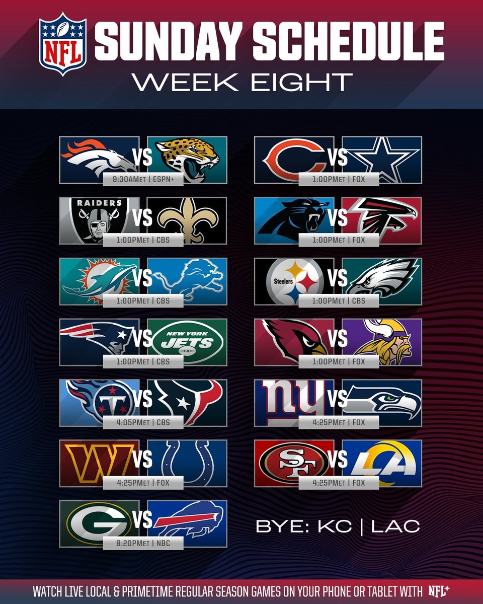 NFL On X Wow Week 8 Looks GREAT Https t co TnWYXSF0Mn X