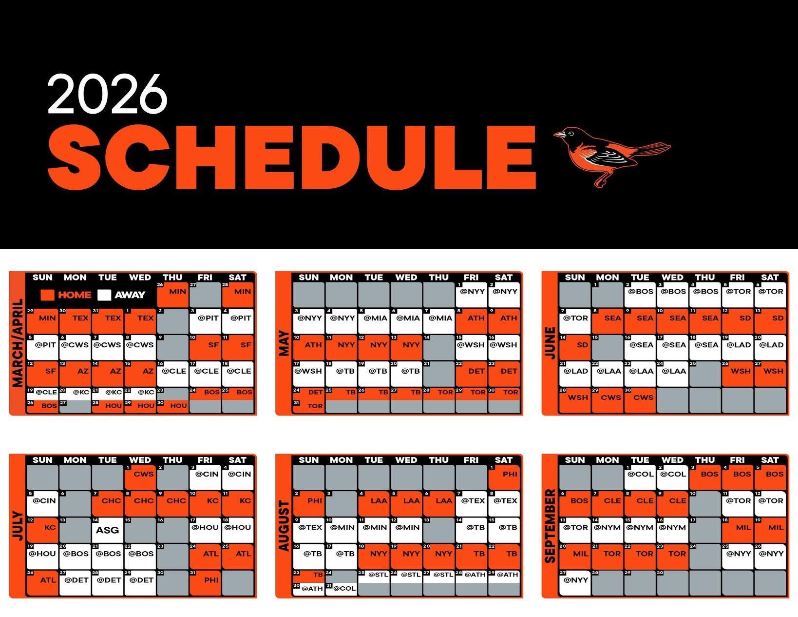 Orioles 2026 Schedule Is Out What Series Are You Most Excited For 