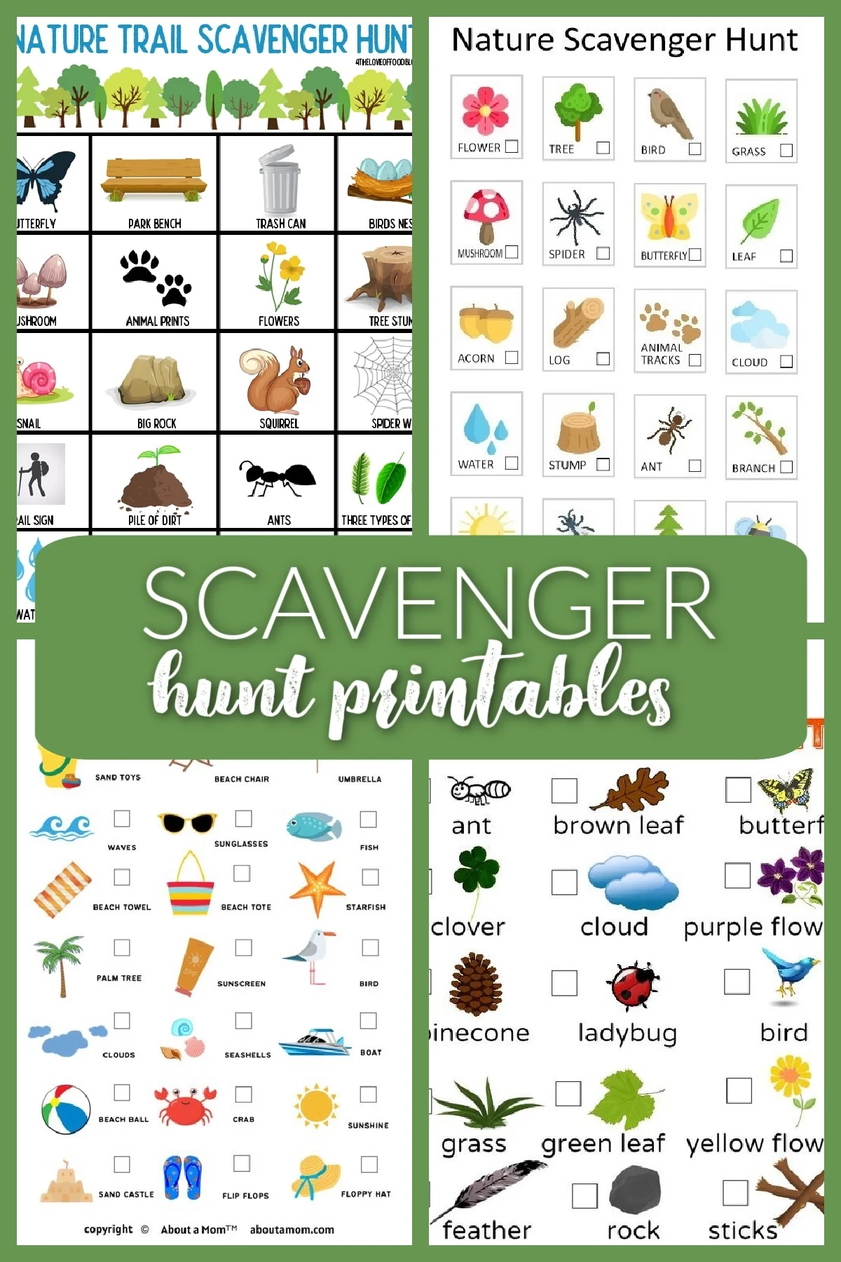 Nature Scavenger Hunt Printable