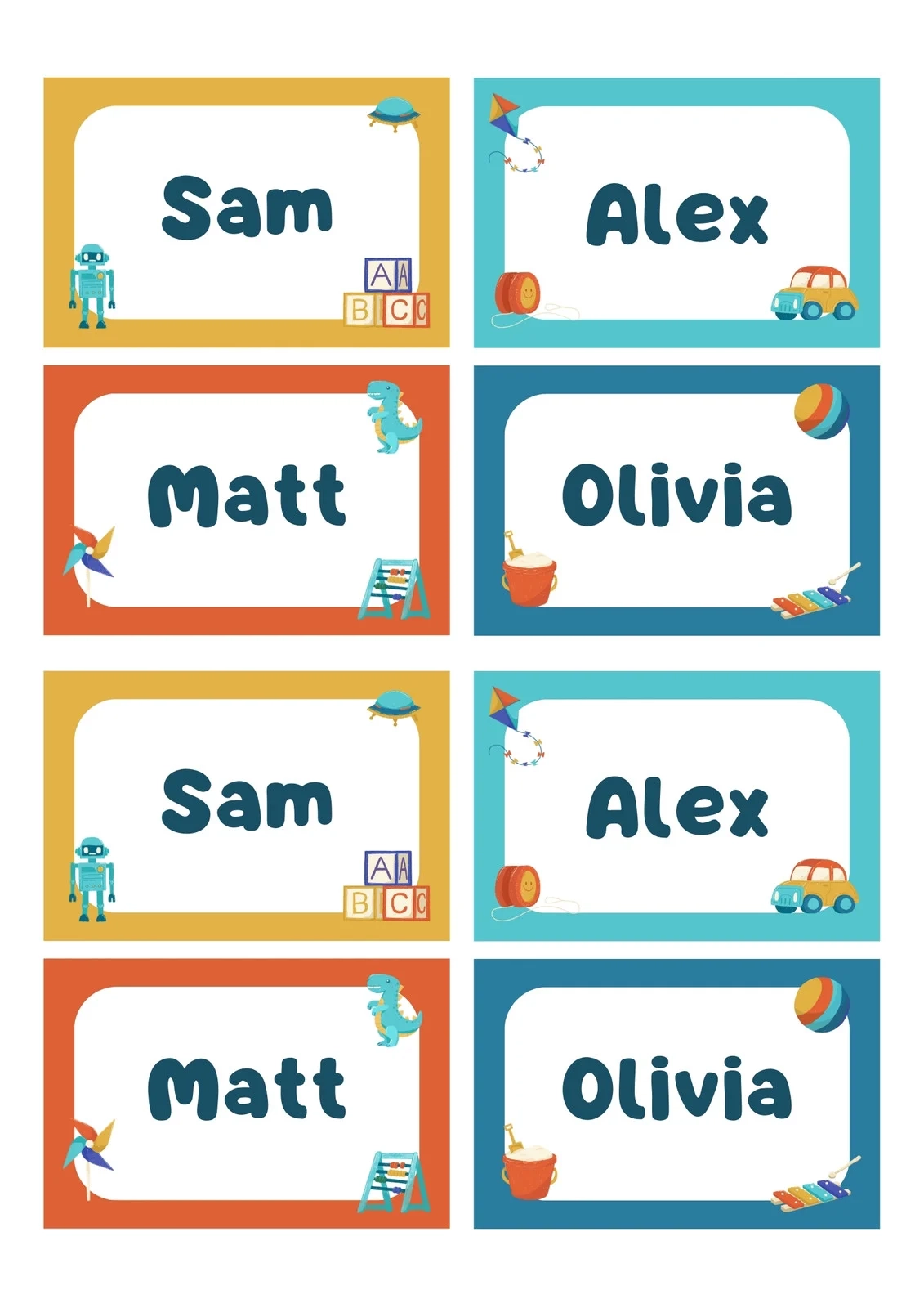 Free Editable Printable Name Tags