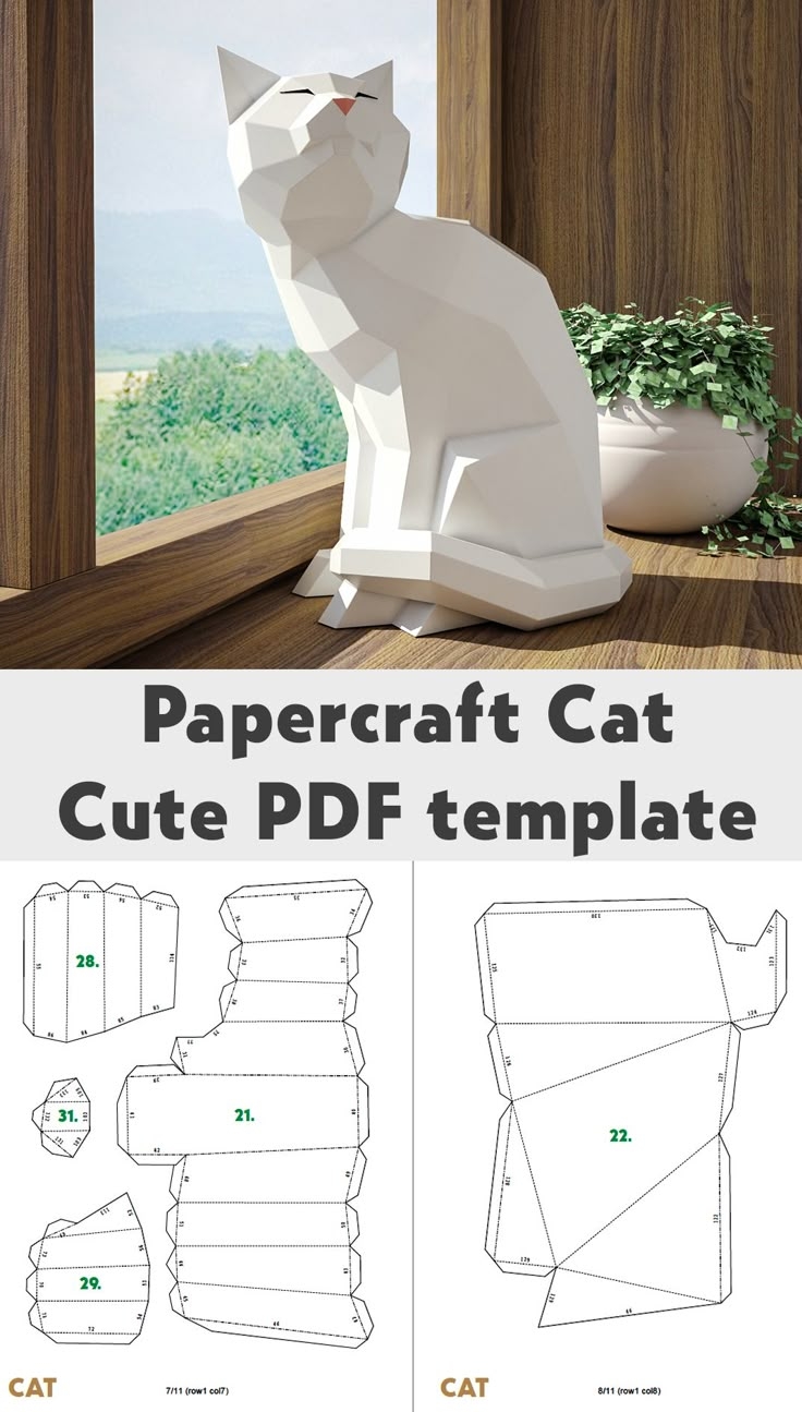3d Cat Printable