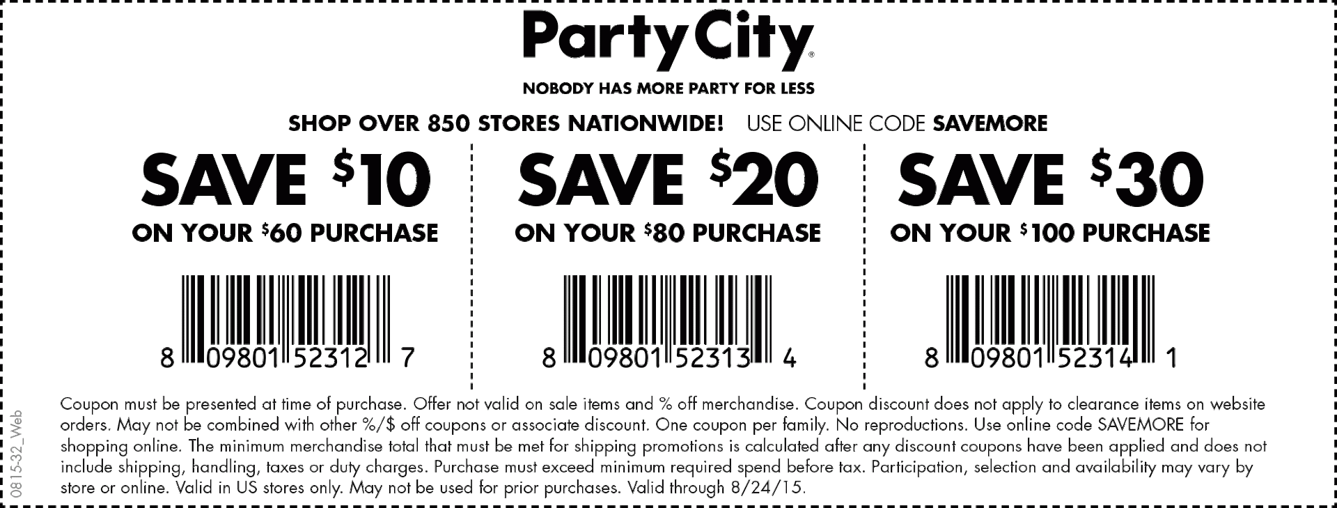 Party City Printable Coupons Valid This Weekend Al 