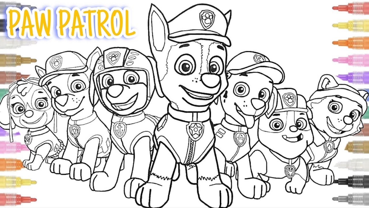 Paw Patrol Coloring Book Printable