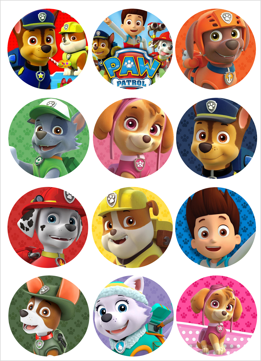 Paw Patrol Stickers Printable
