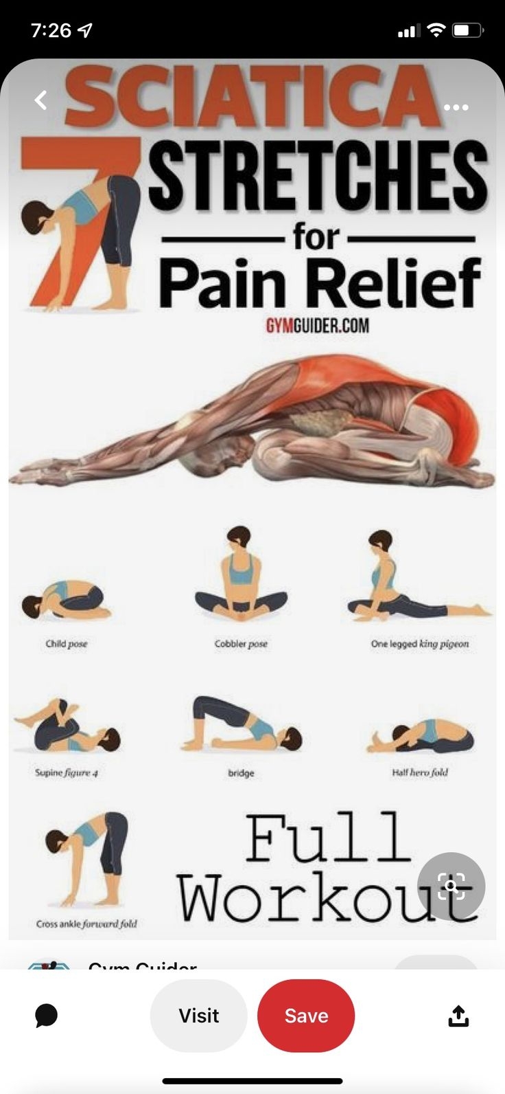 Pin By Lauren B On Health amp Essential Oils Sciatica Stretches 
