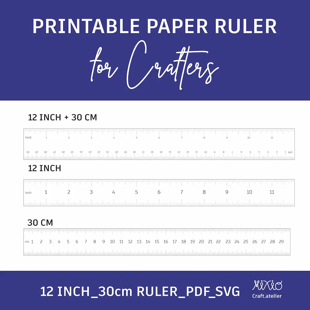 12 Inch Paper Ruler Printable