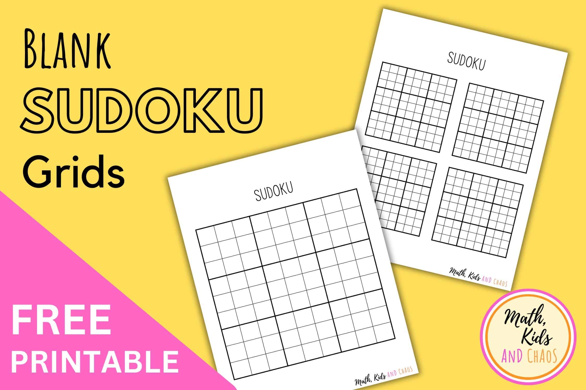 Sudoku Blank Printable
