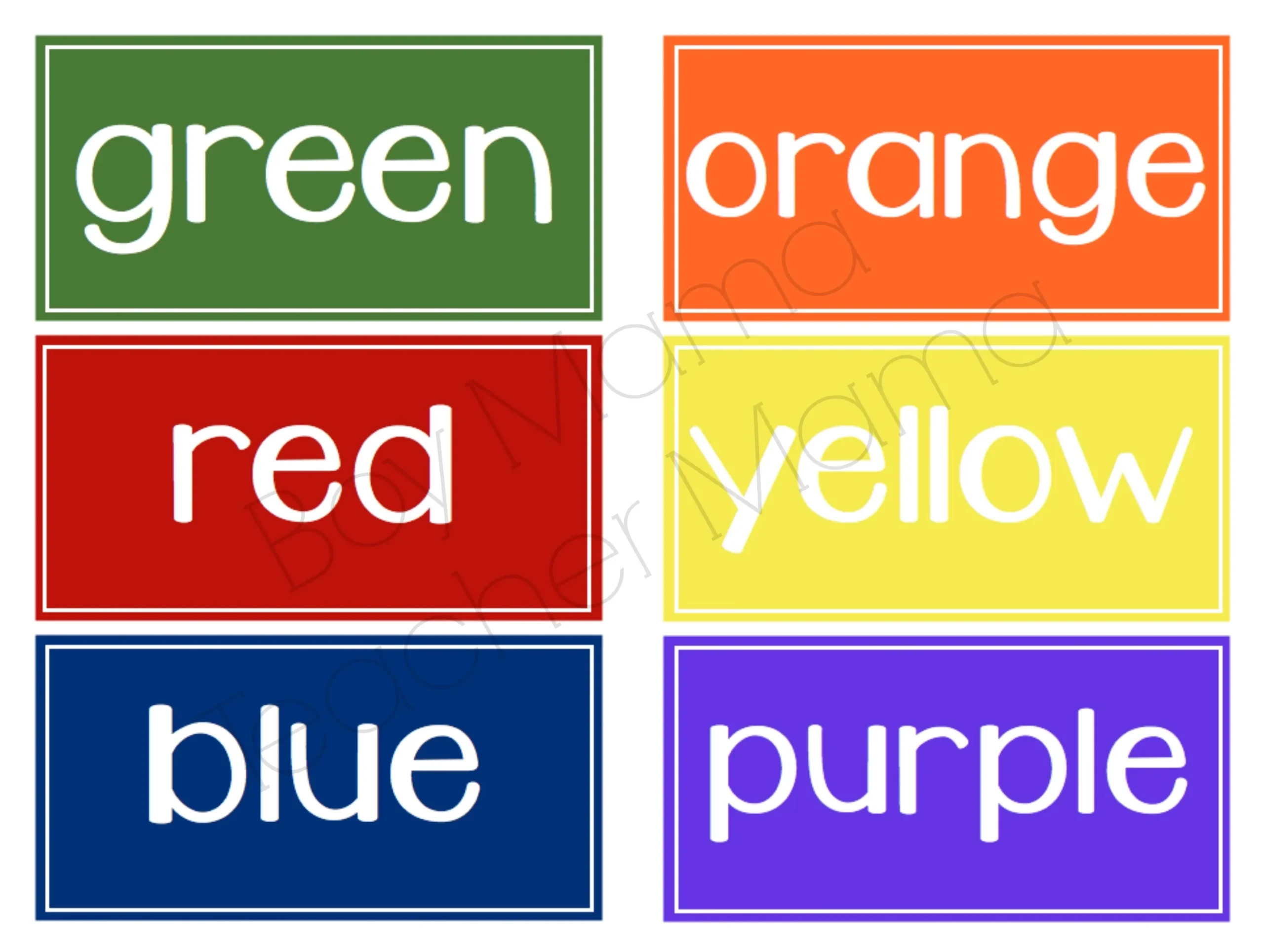 Coloured Printable Labels