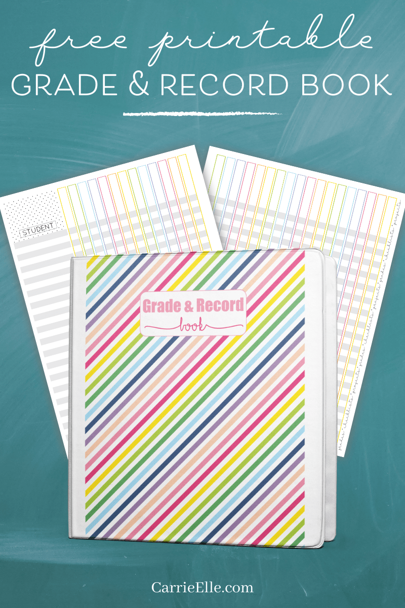 Teacher Grade Book Printable