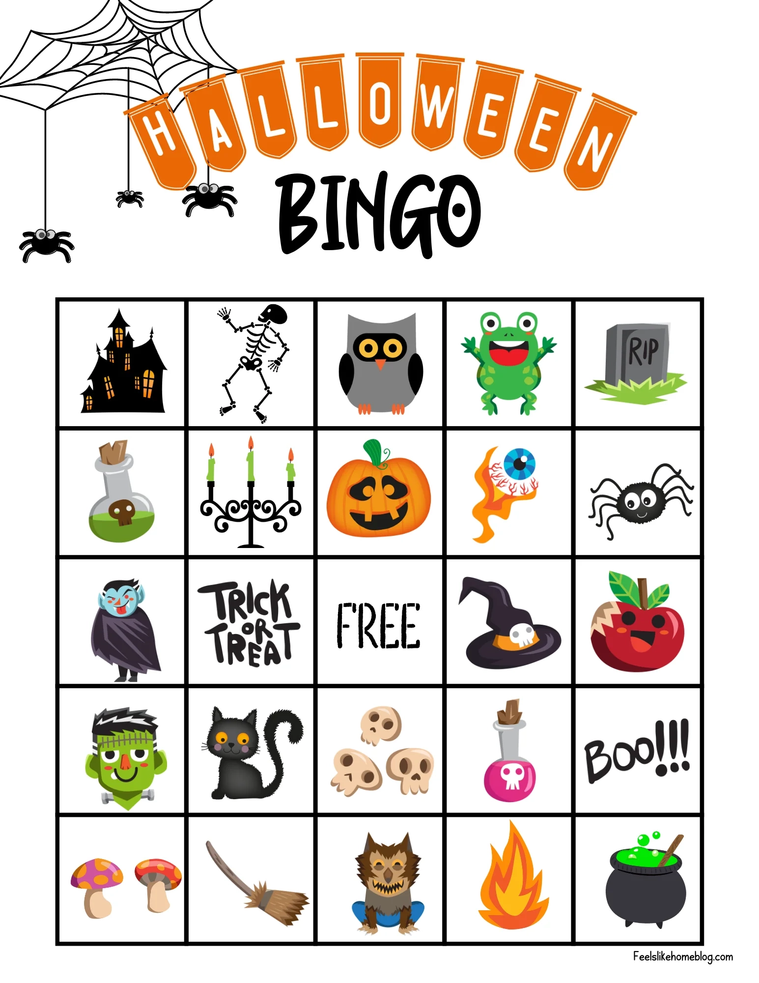 Halloween Bingo Printable