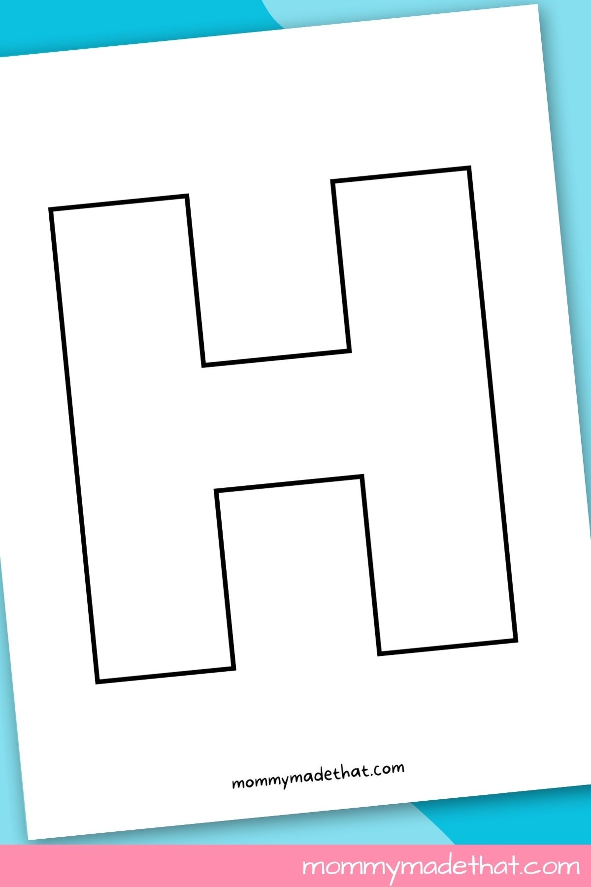 Printable Letter H Grab The Free Template 