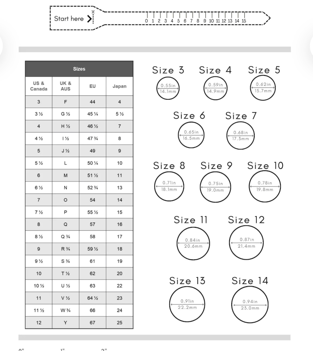 Ring Sizer Printable