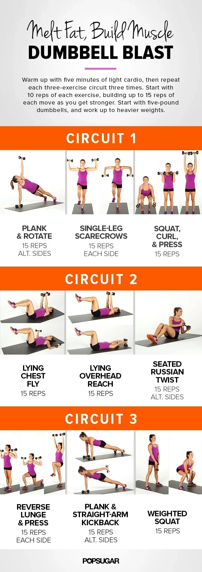 Printable Dumbbell Exercises
