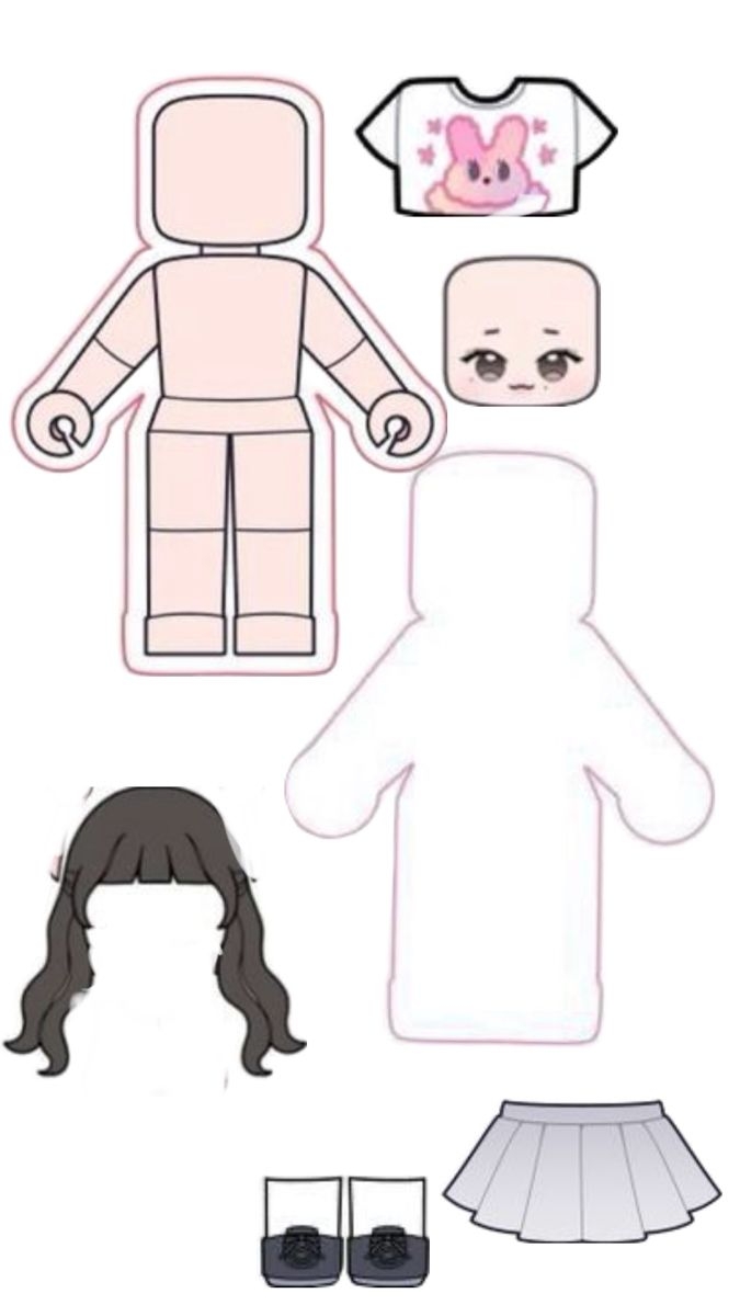 Roblox Girl Paper Dolls Paper Doll Template Paper Dolls Diy