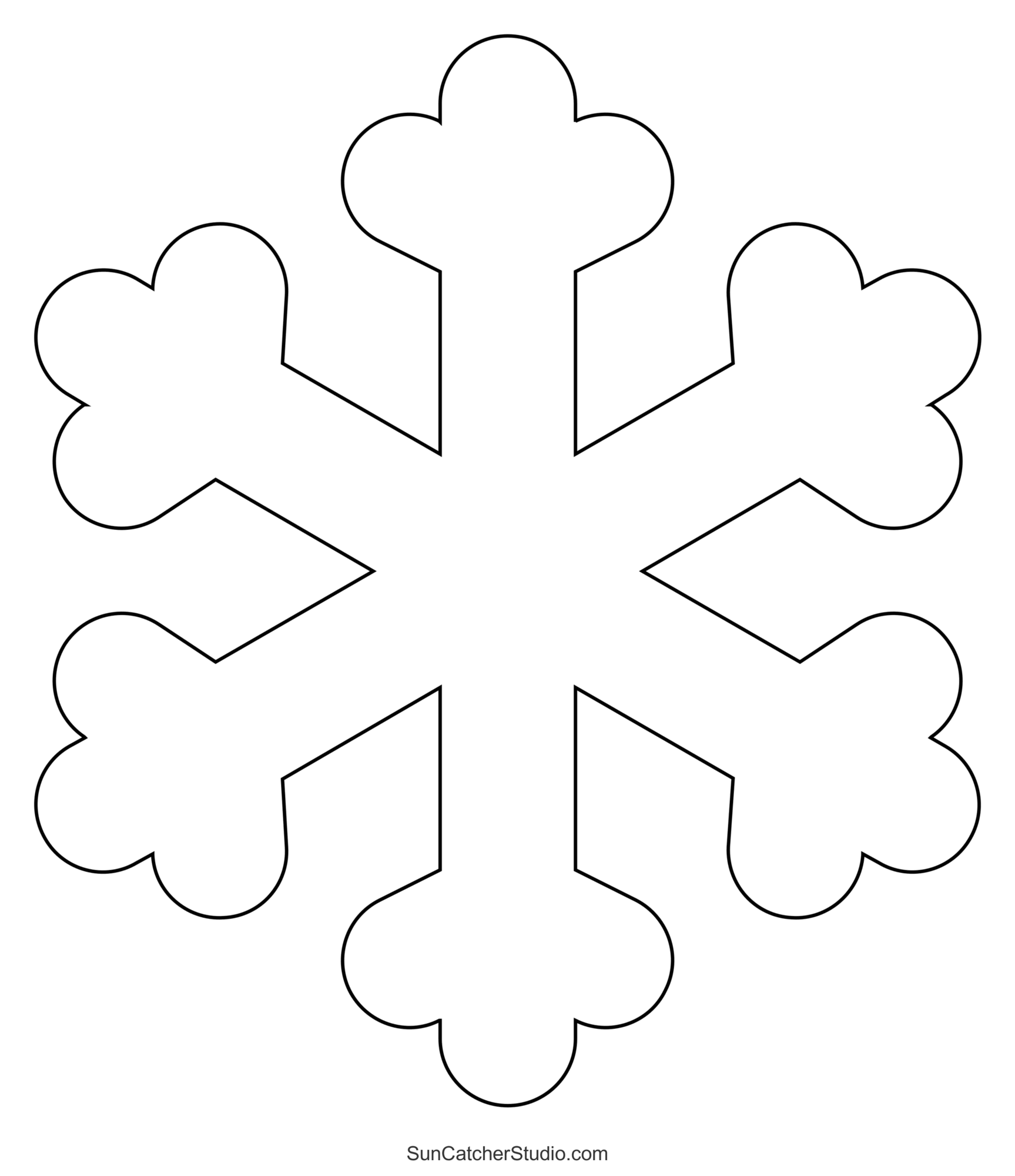 Snowflake Stencil Printable