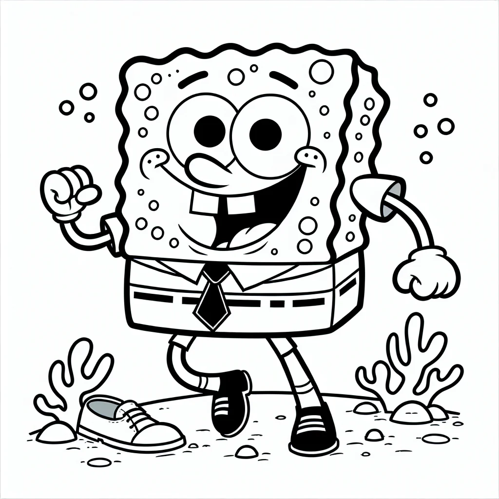 Spongebob Coloring Pages Custom Paint By Numbers