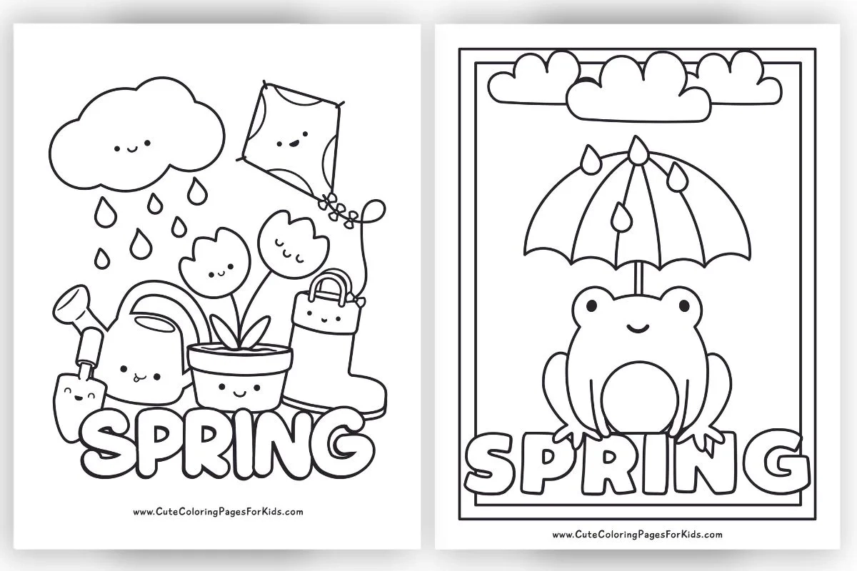 Spring Coloring Pages 14 Free Printable PDFs Cute Coloring 