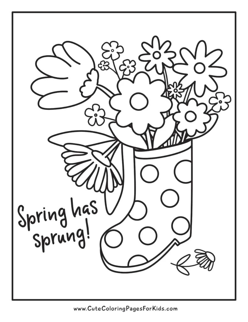 Spring Coloring Pages 14 Free Printable PDFs Cute Coloring 