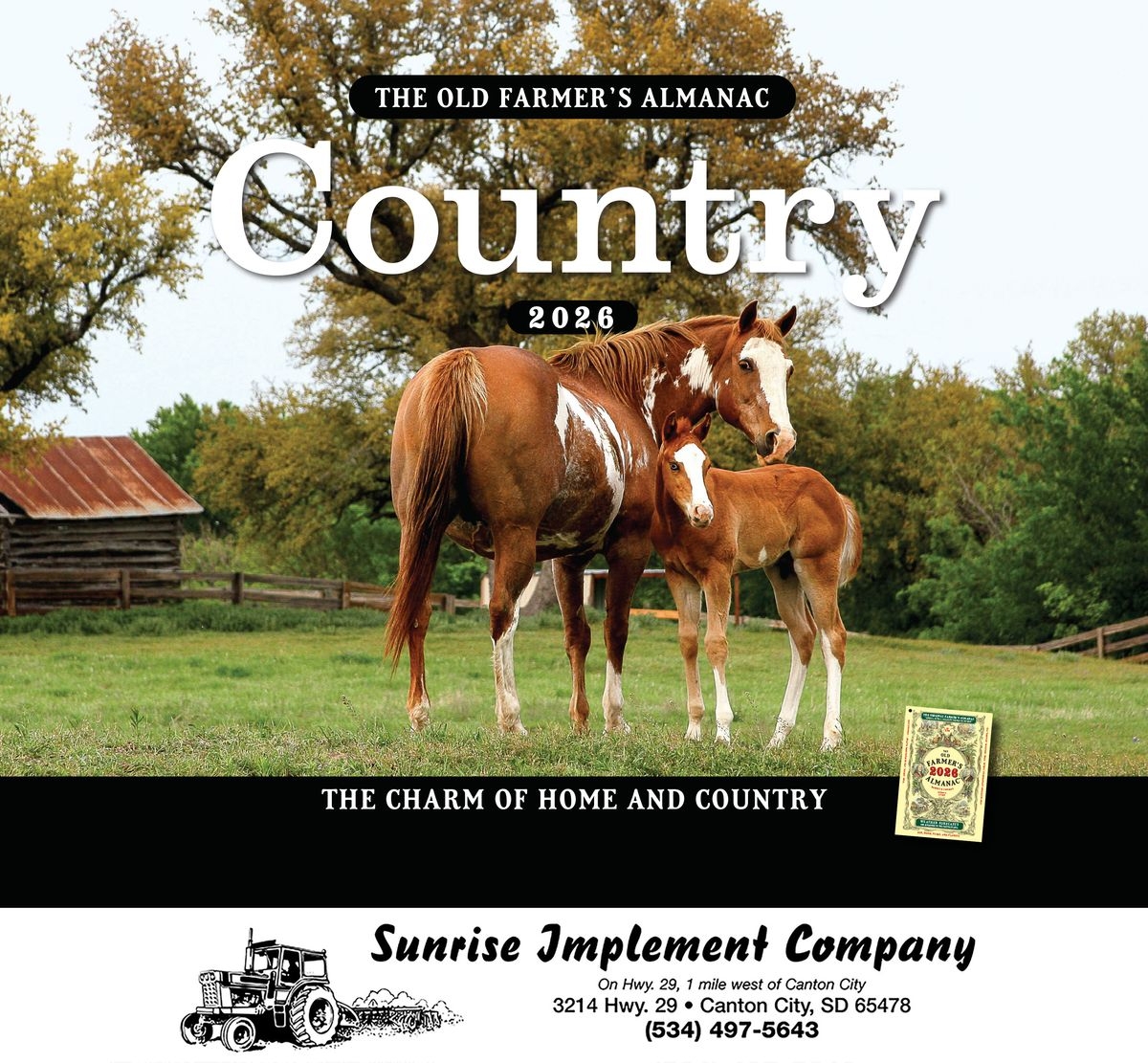 The Old Farmer s Almanac Country 2026 Stapled CALOF56CC1 