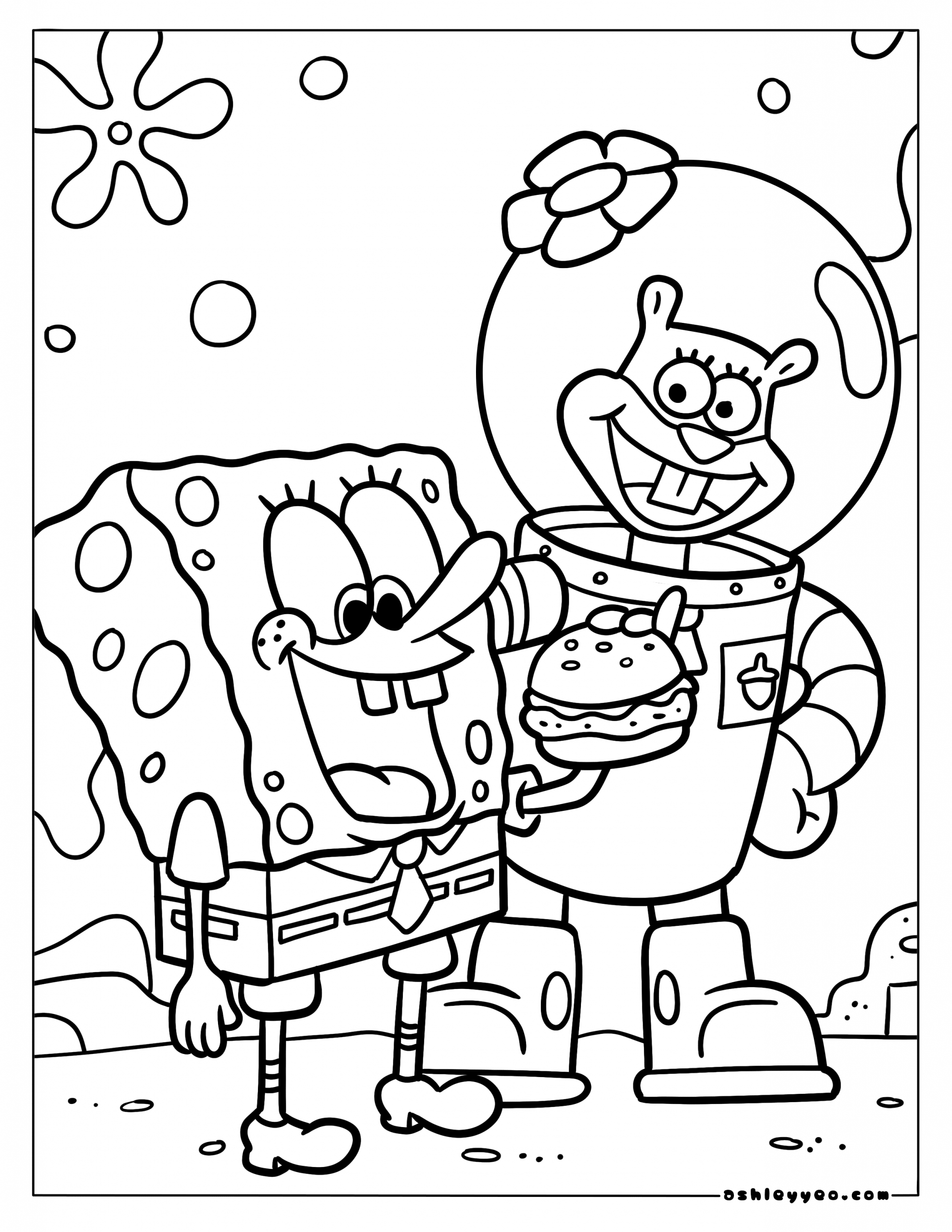 Spongebob Printable Coloring Sheets