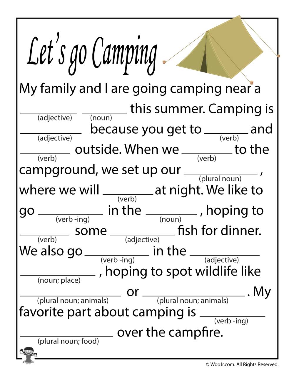 Mad Libs For Kids Printable