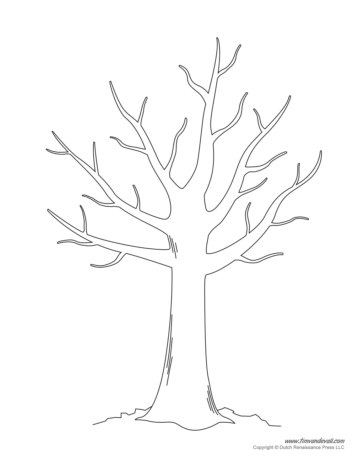 Printable Tree Template