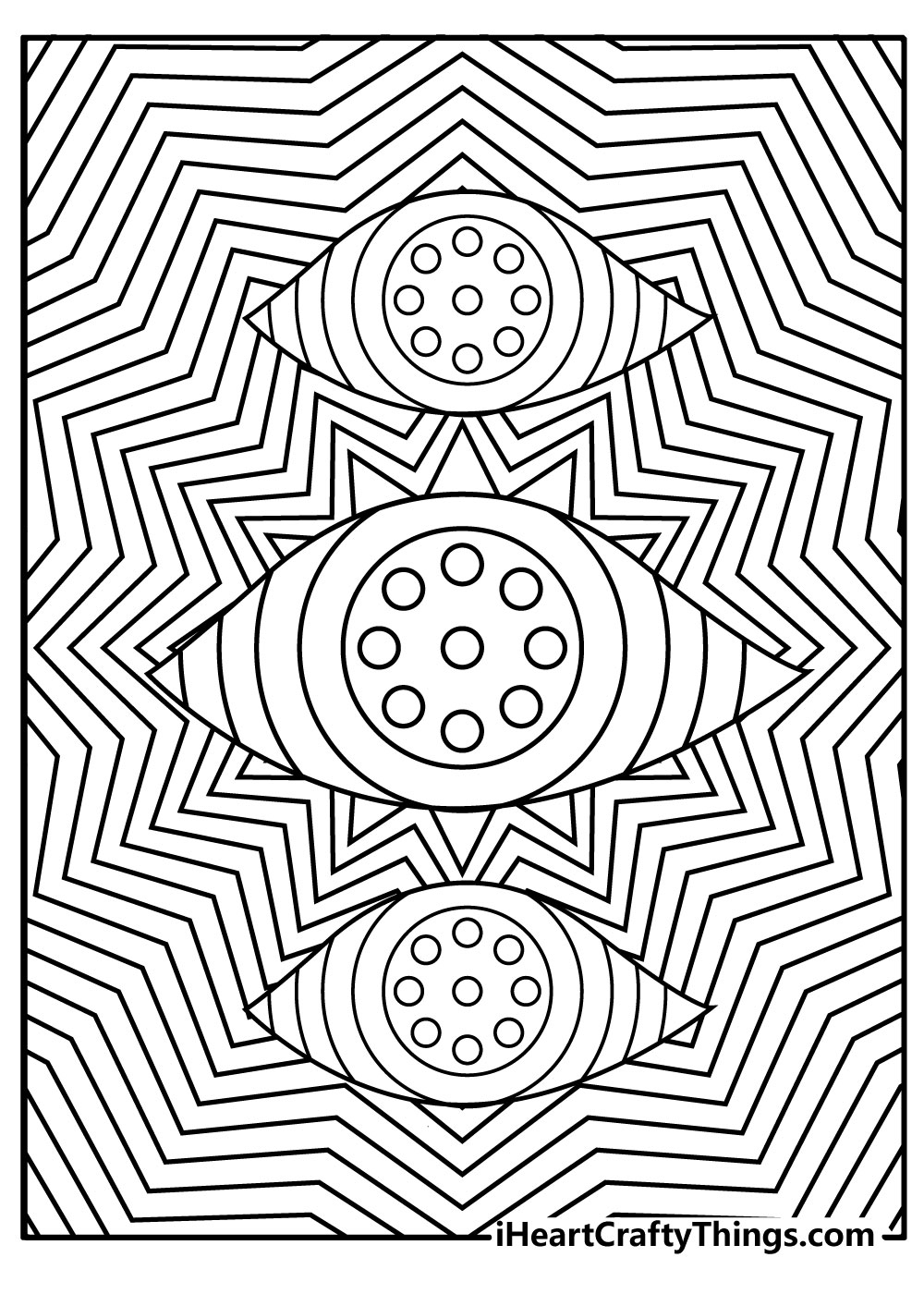 Trippy Coloring Pages Printable
