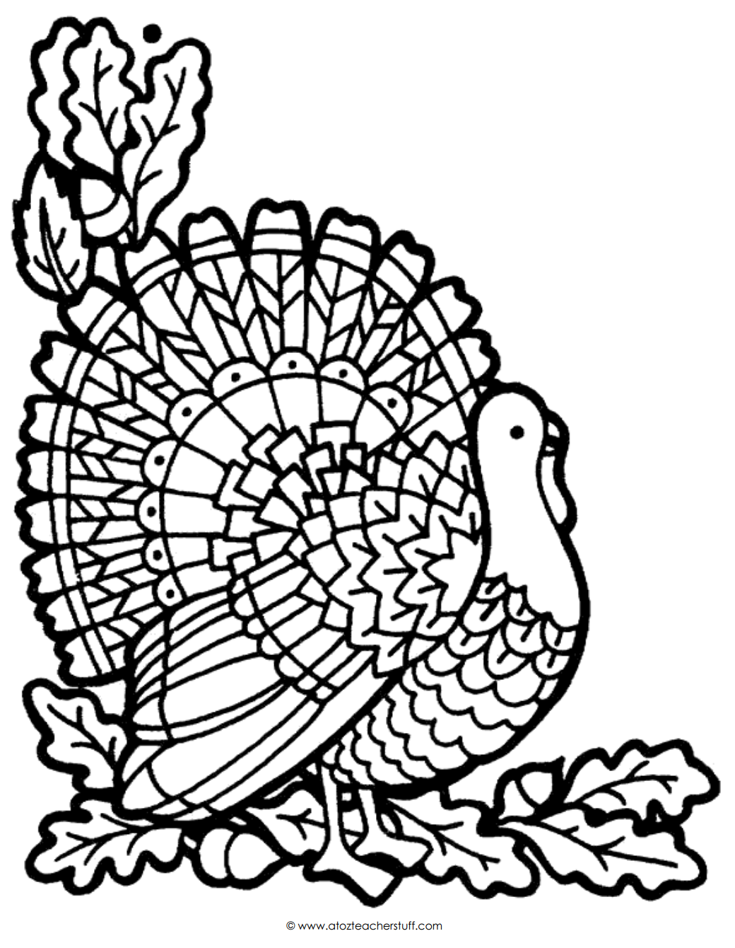 Coloring Pages Turkey Printable