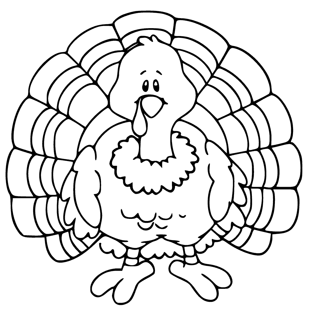 Turkey To Color Printable