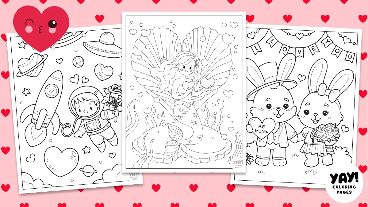Valentine s Day Coloring Pages Free Printables 
