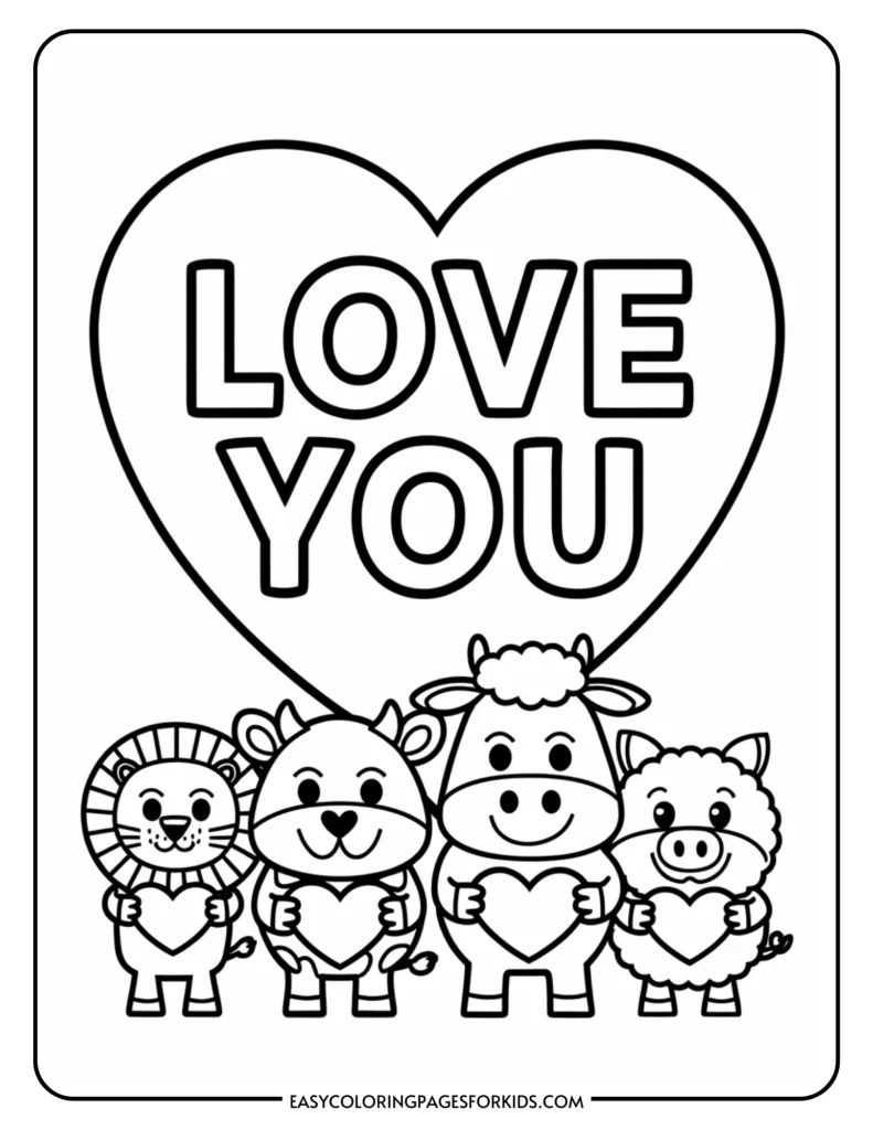 Free Printable Valentine Coloring