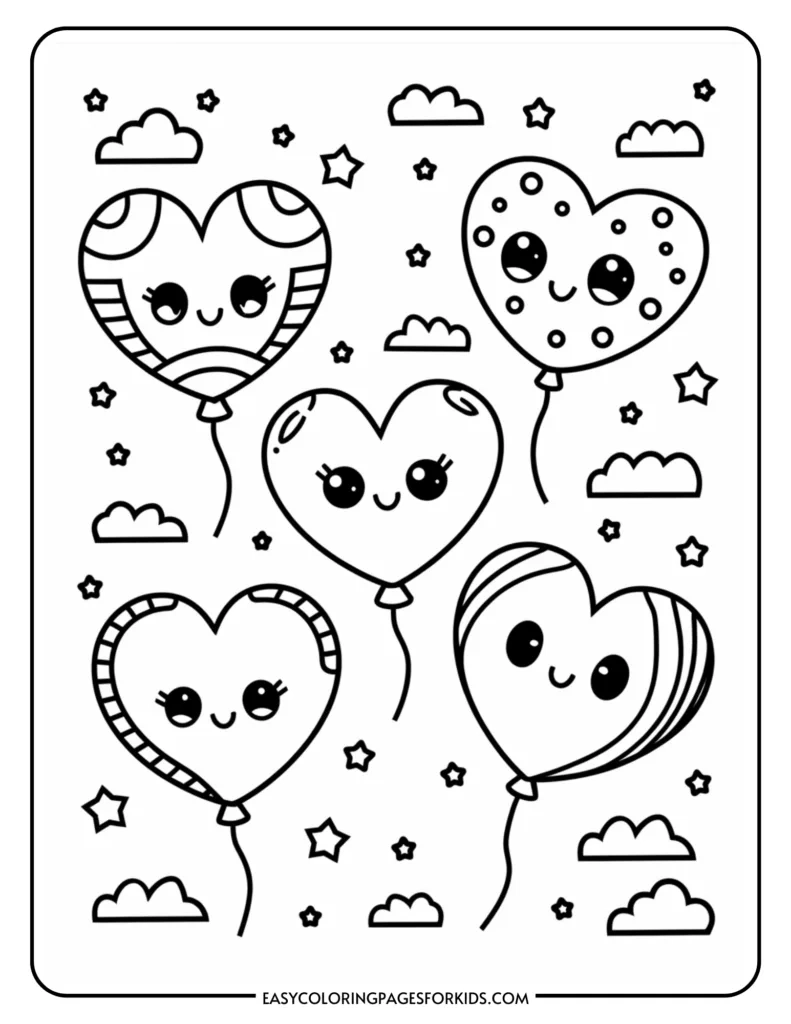 Valentine s Day Heart Coloring Pages 12 Free Printable Pages 