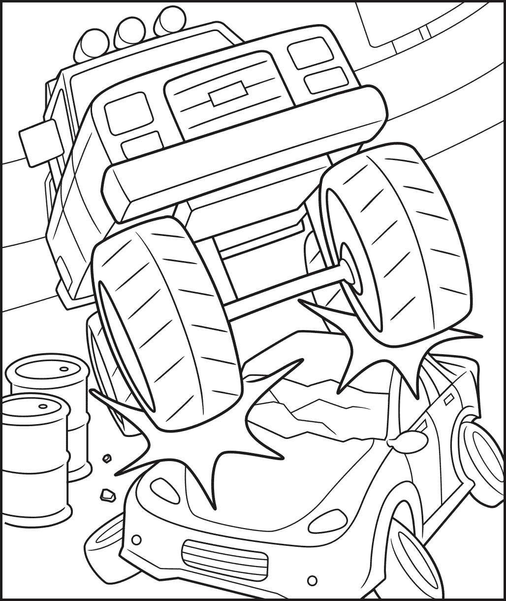 vehicles free coloring pages