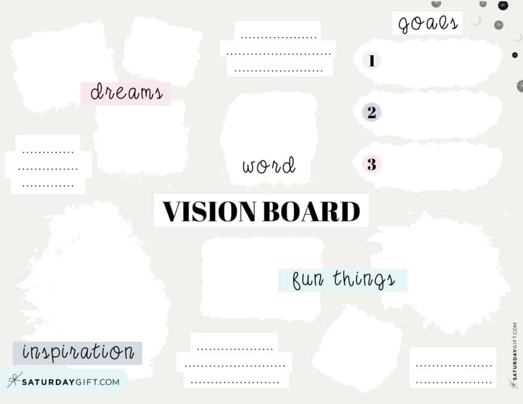 Vision Board Template 27 Cute amp Free Dream Board Printables