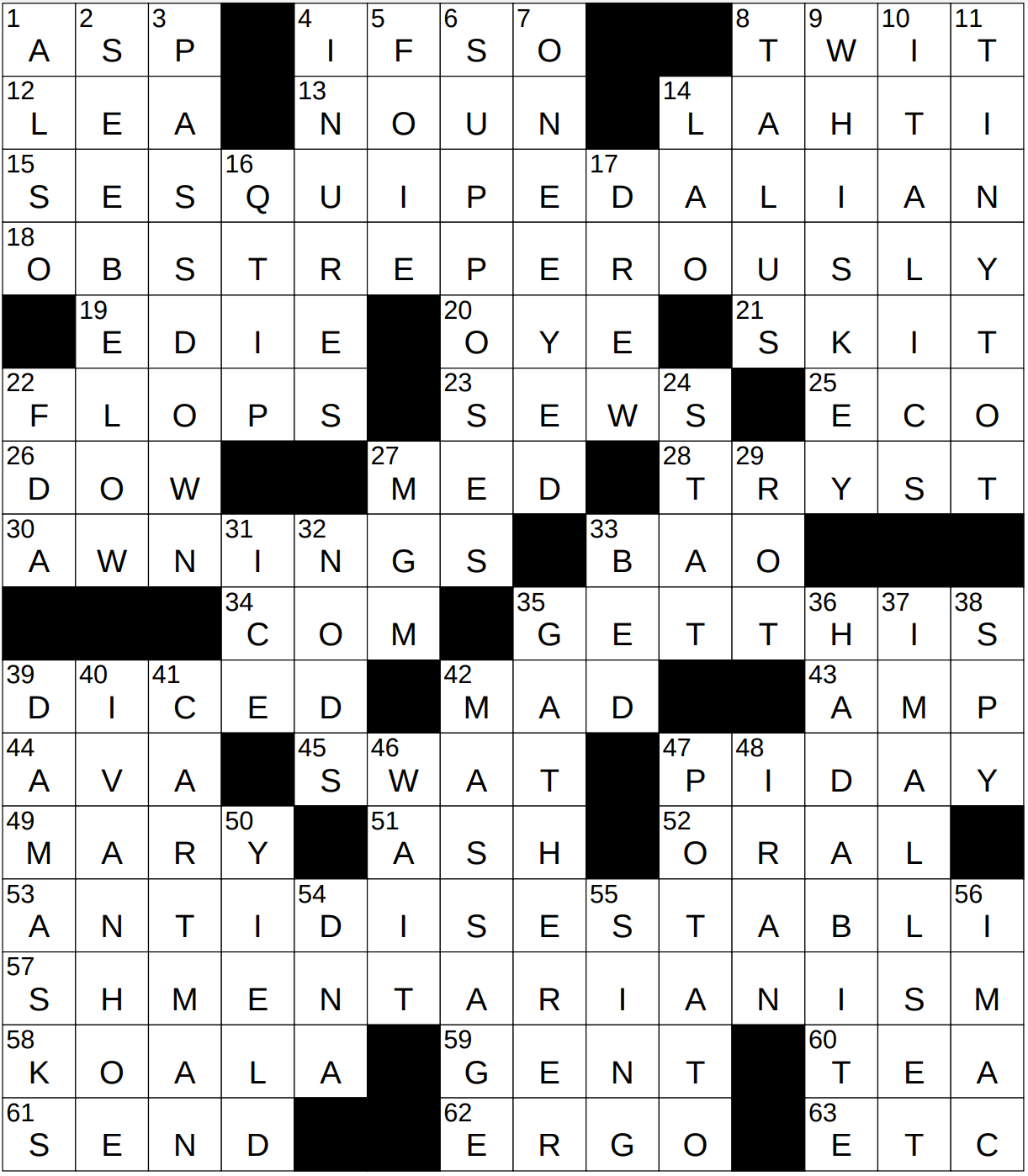 New York Times Tuesday Crossword Printable