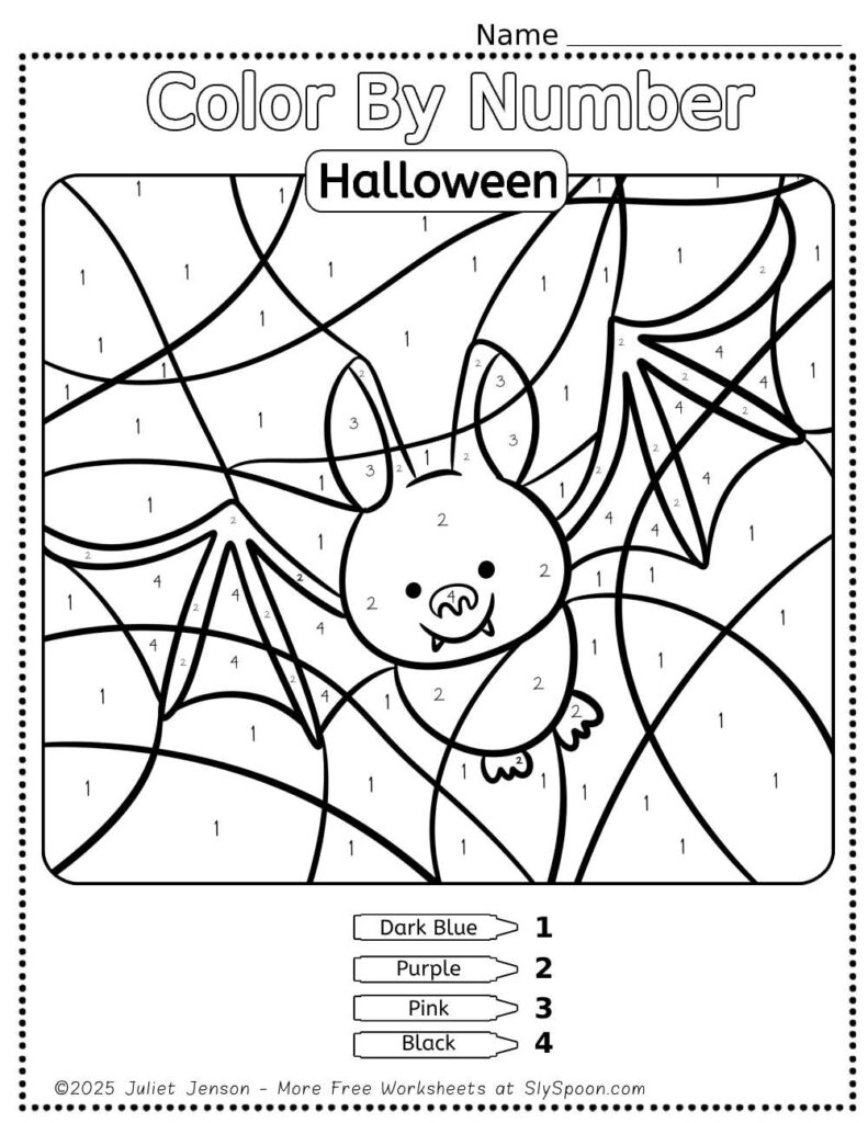 Color By Numbers Printable