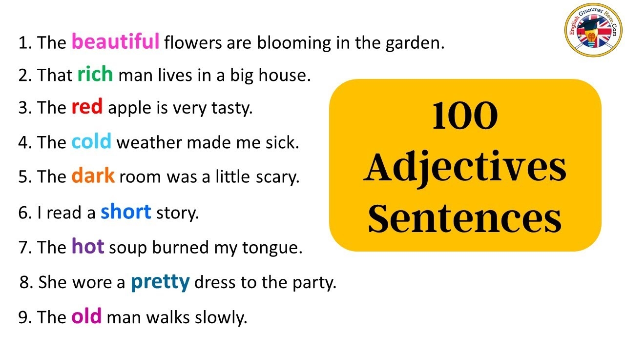 Sentences That Have Adjectives
