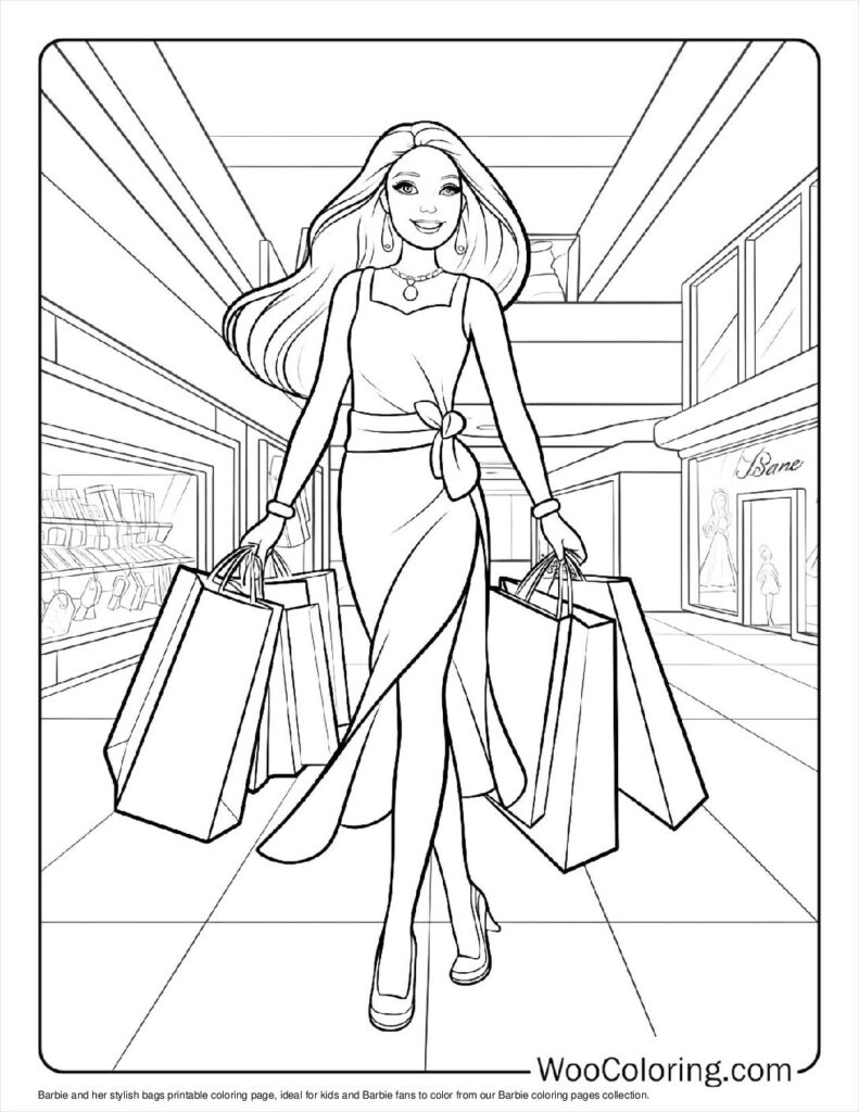 Barbie Printable Color Pages