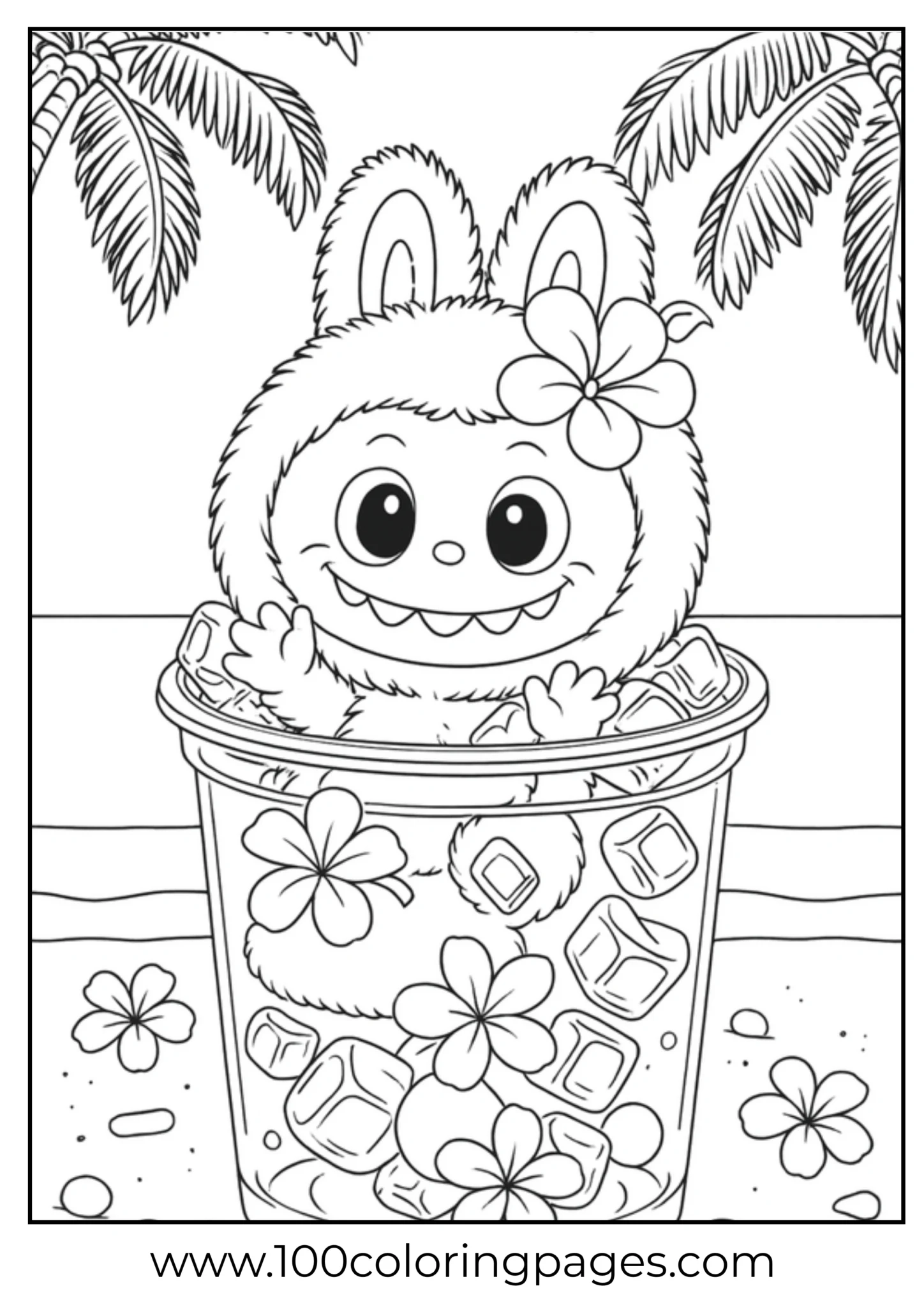Labubu The Have A Sit Coloring Pages