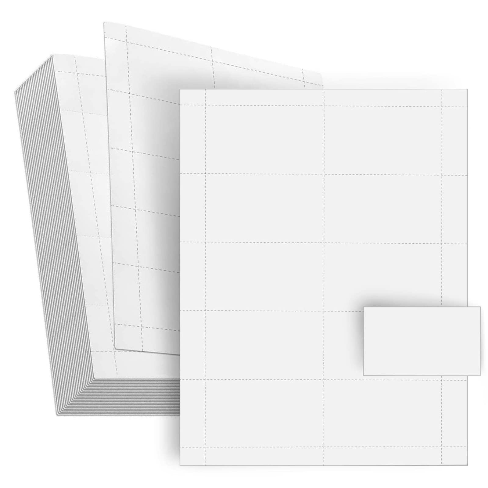 1000 Piece Blank Printable Business Cards 3 5 X 2 Perforated Card 