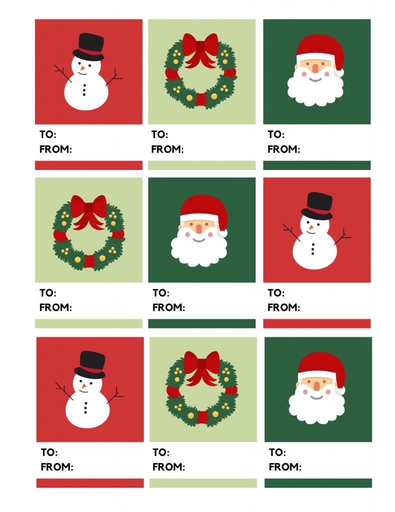 Free Christmas Gift Labels Printable
