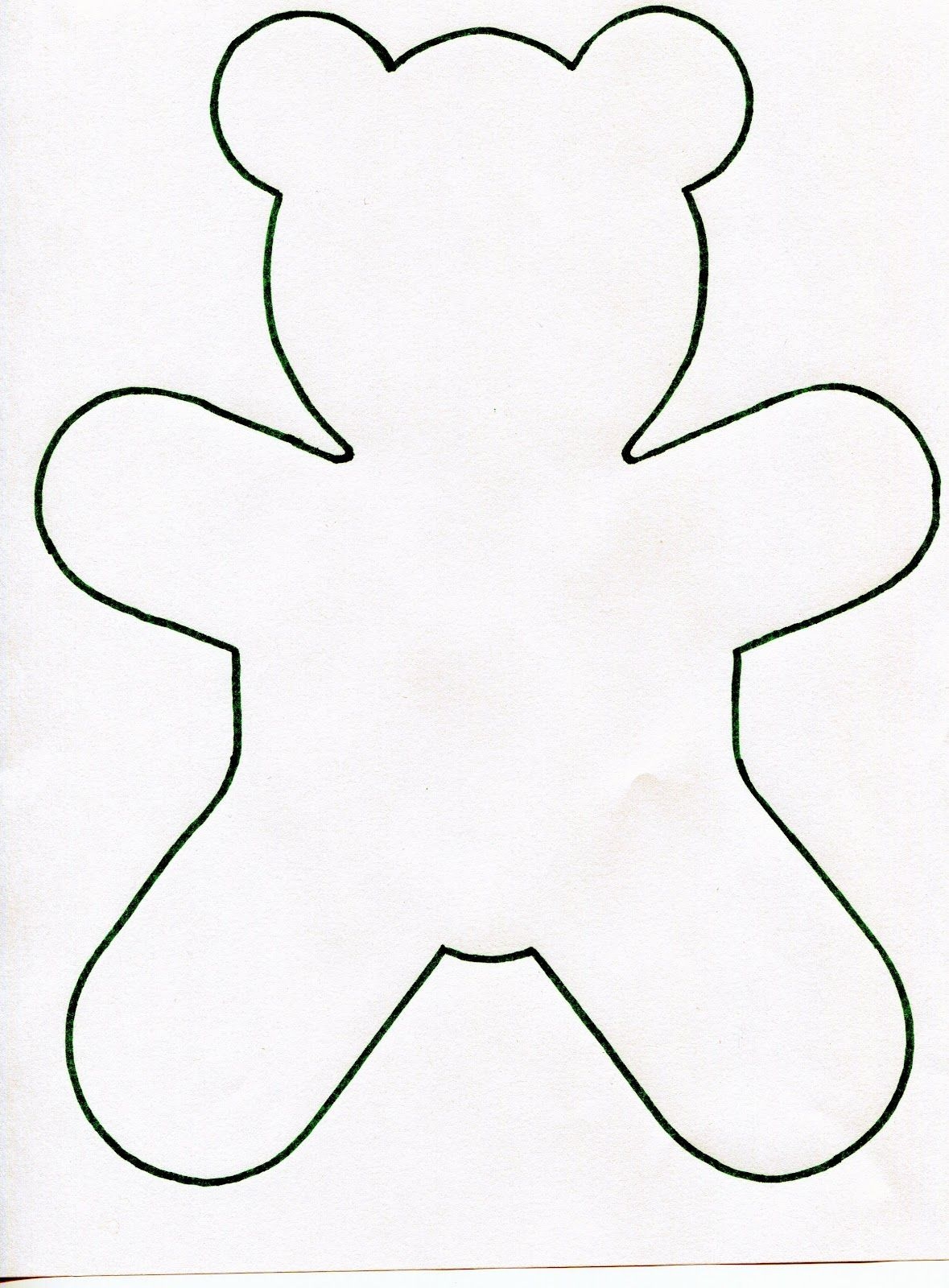 Bear Template Printable